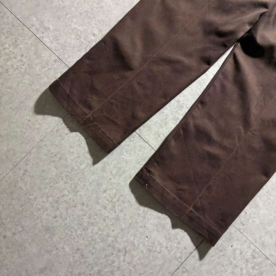 USA製90s Dickiesディッキーズ ワークパンツ茶ブラウン圧縮タグW36