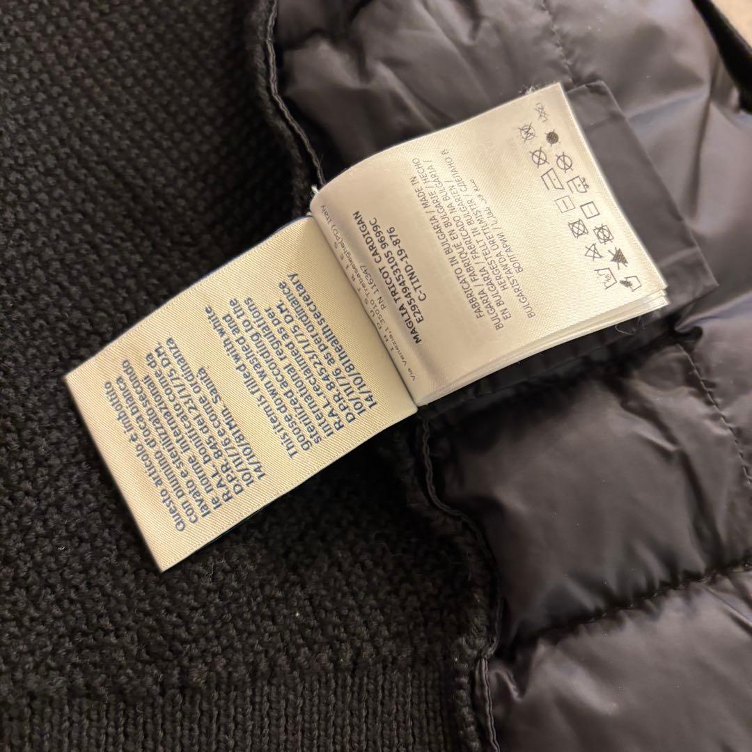 人気 モンクレール ダウン切替カーディガン 8anni (130cm) ブラック