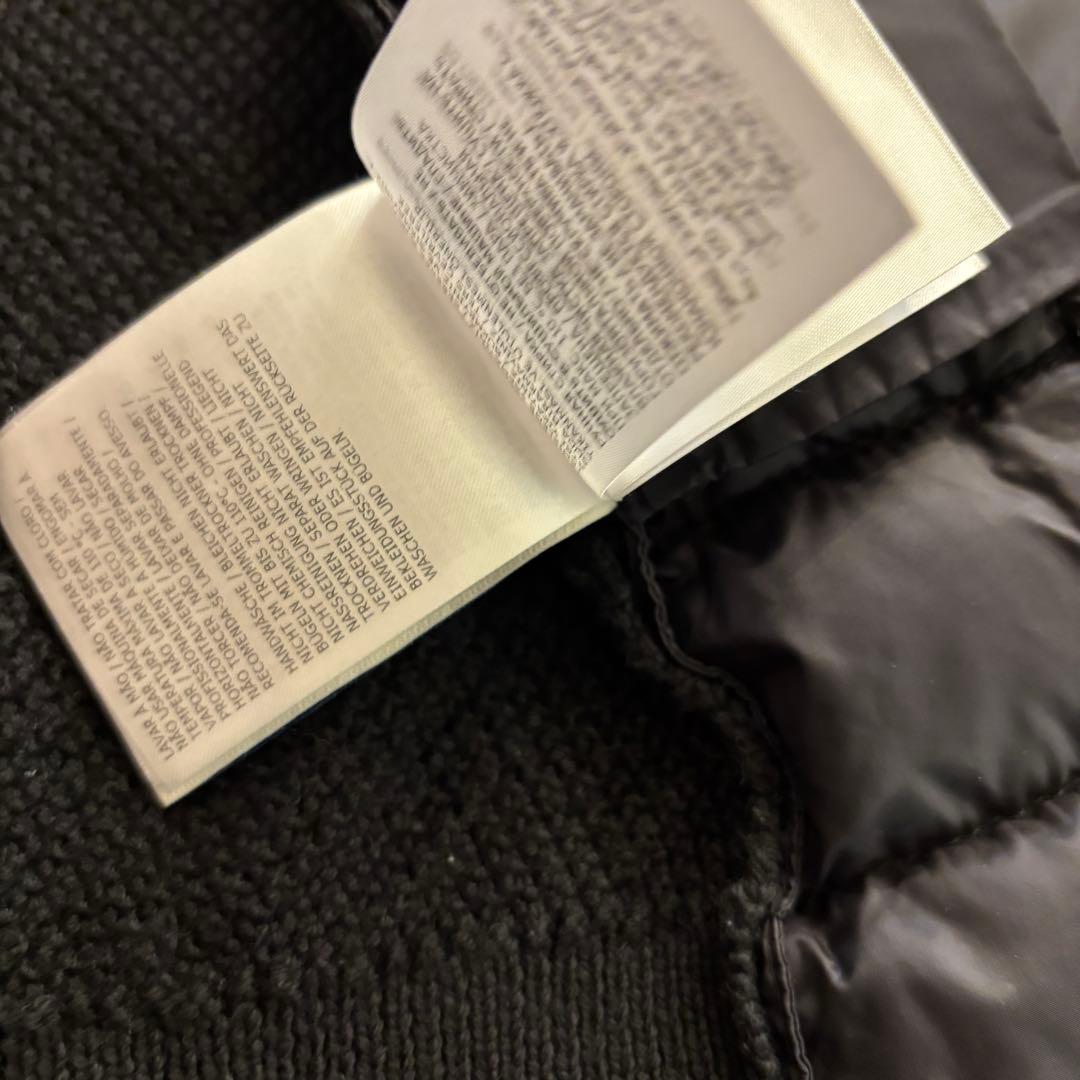 人気 モンクレール ダウン切替カーディガン 8anni (130cm) ブラック