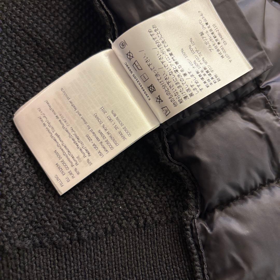 人気 モンクレール ダウン切替カーディガン 8anni (130cm) ブラック