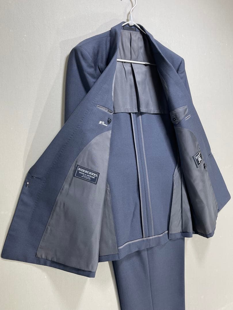 232 ヴィンテージ Burberrys 上質 ウール セットアップスーツ