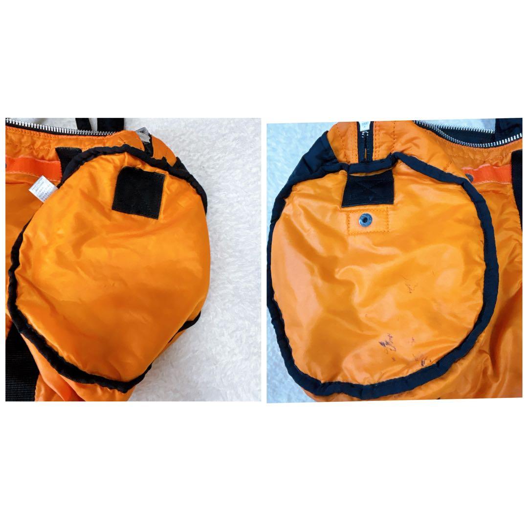 PORTER タンカー　2way ダッフル　ドラム　ボストンバッグ　裏地汚れ有