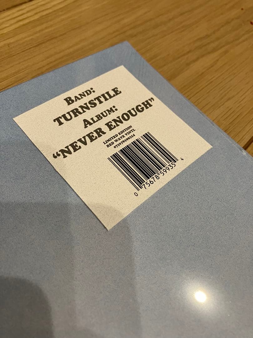 TURNSTILE NEVER ENOUGH レコード