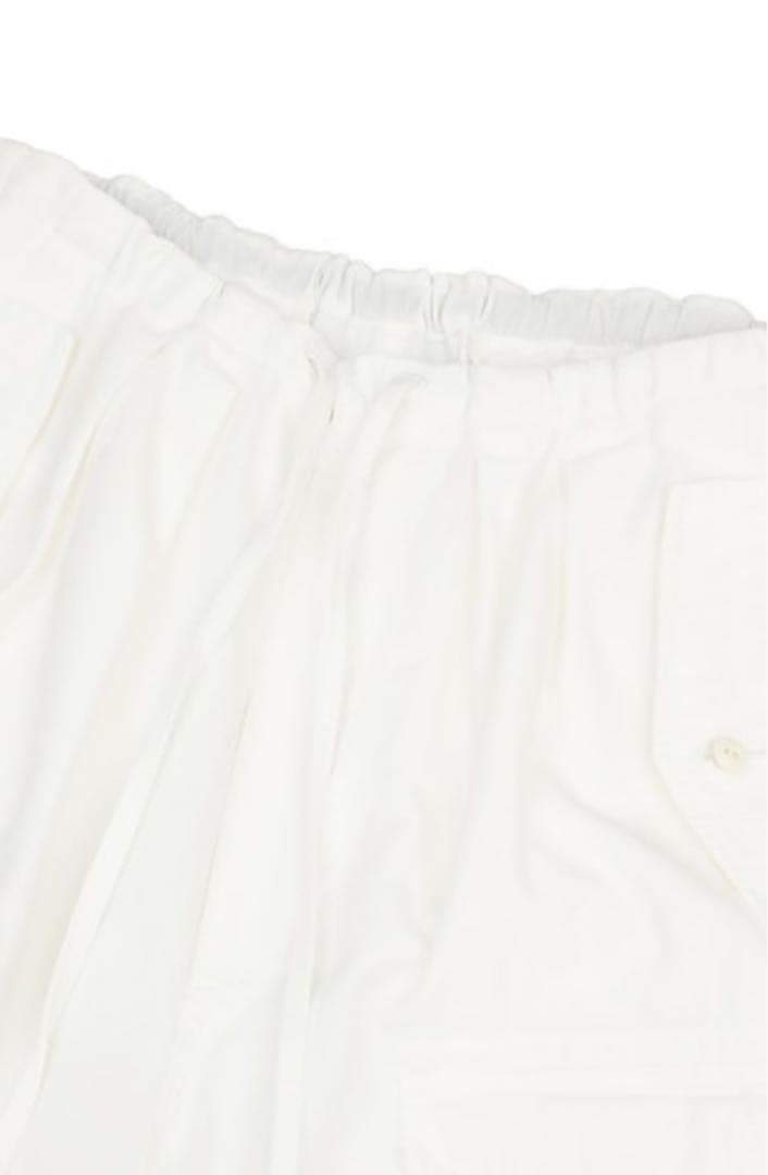 ティッカ　カーゴパンツ　ホワイト　コットン　ワイドパンツ