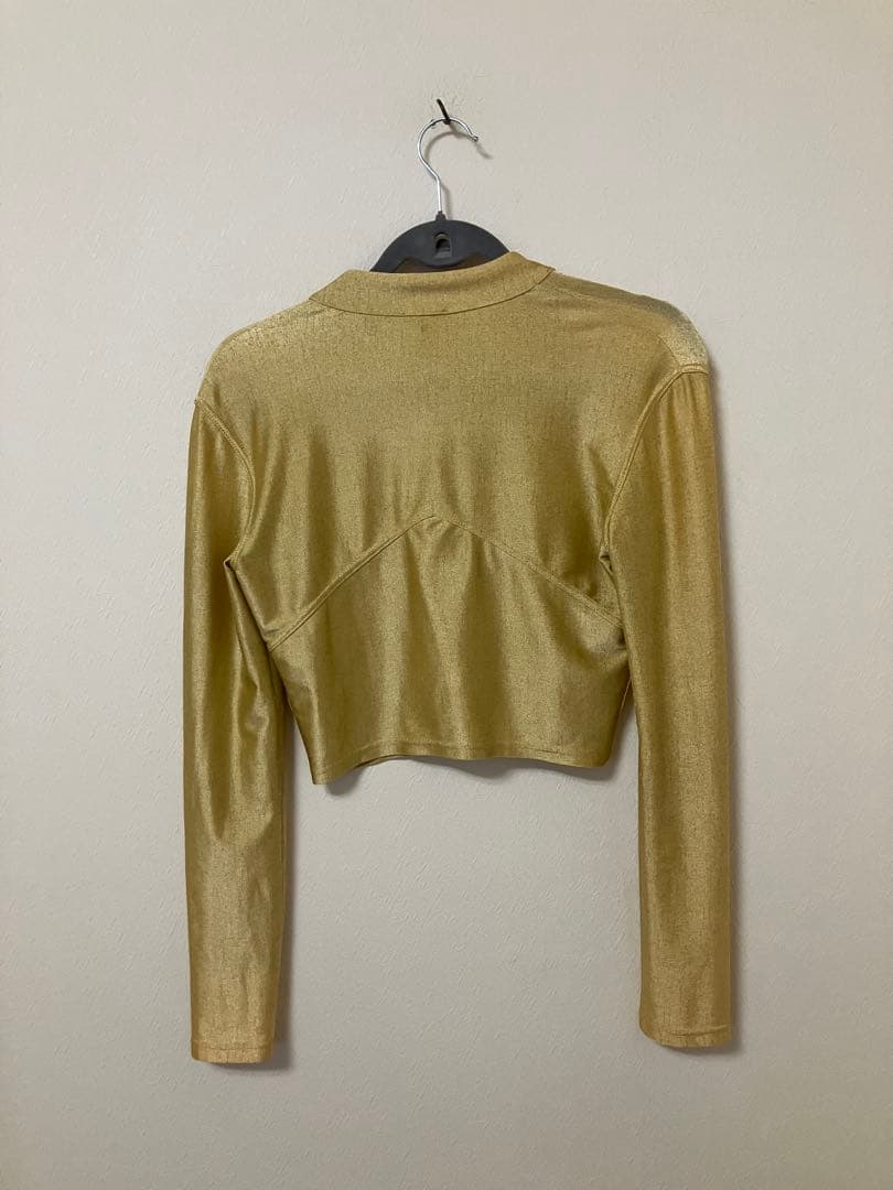 CHANEL ゴールド クロップドジャケット S