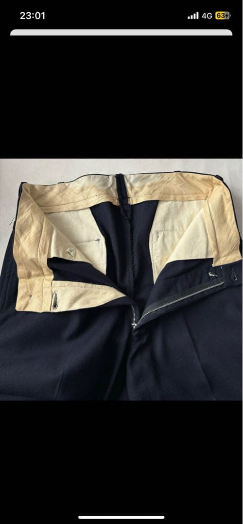 50s ウールギャバジン　スラックス