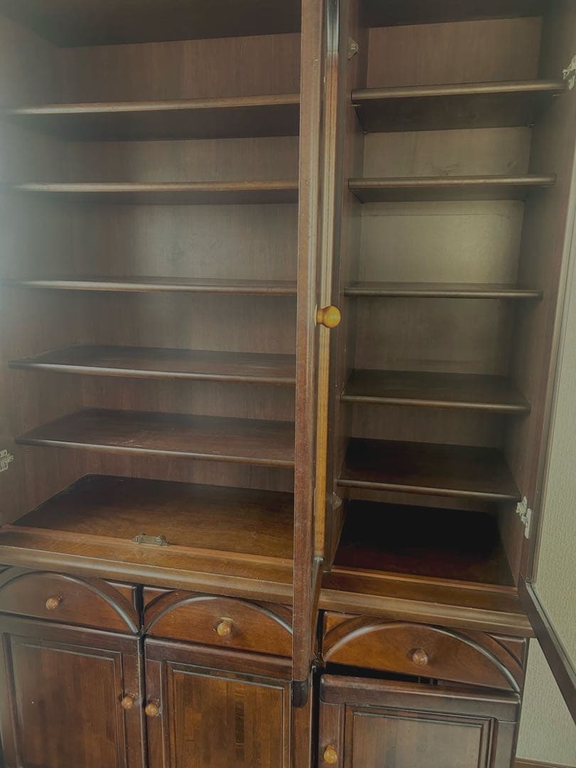 本日　食器棚 木製 アンティーク家具　販売価格 2900円