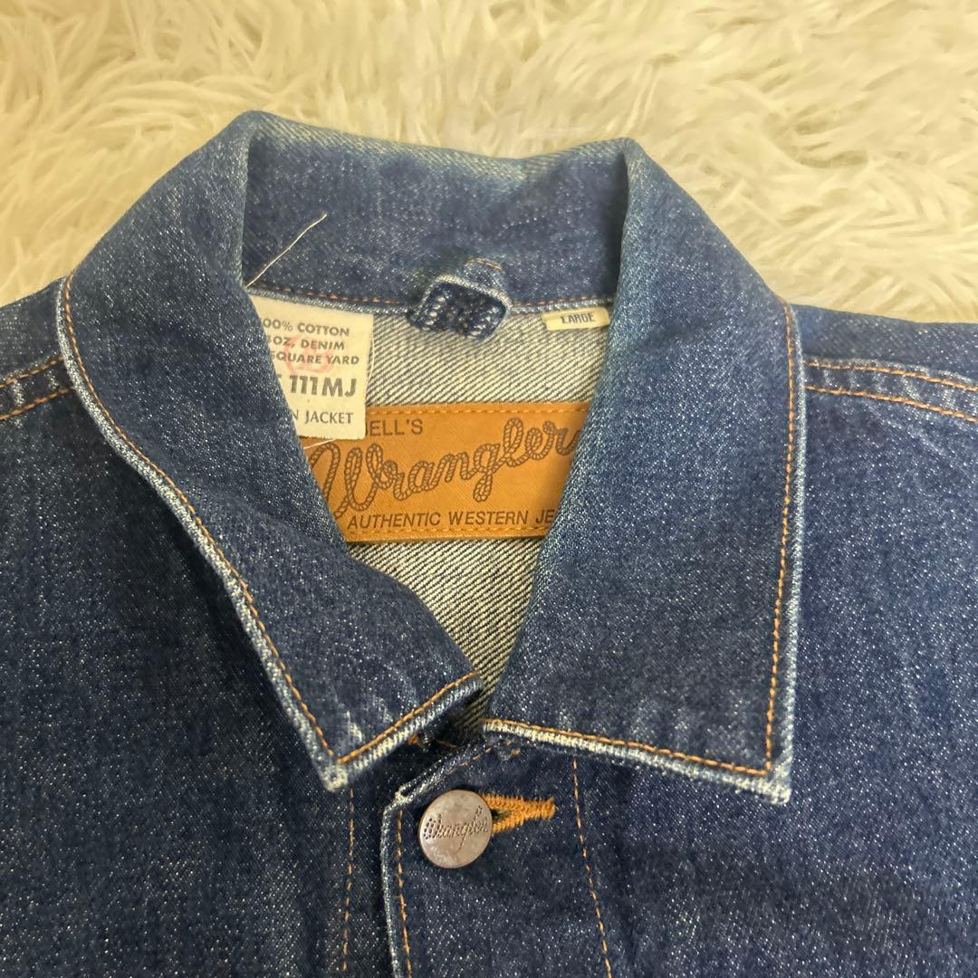 【美品】ラングラー 111MJ デニムジャケット　日本製　Lサイズ