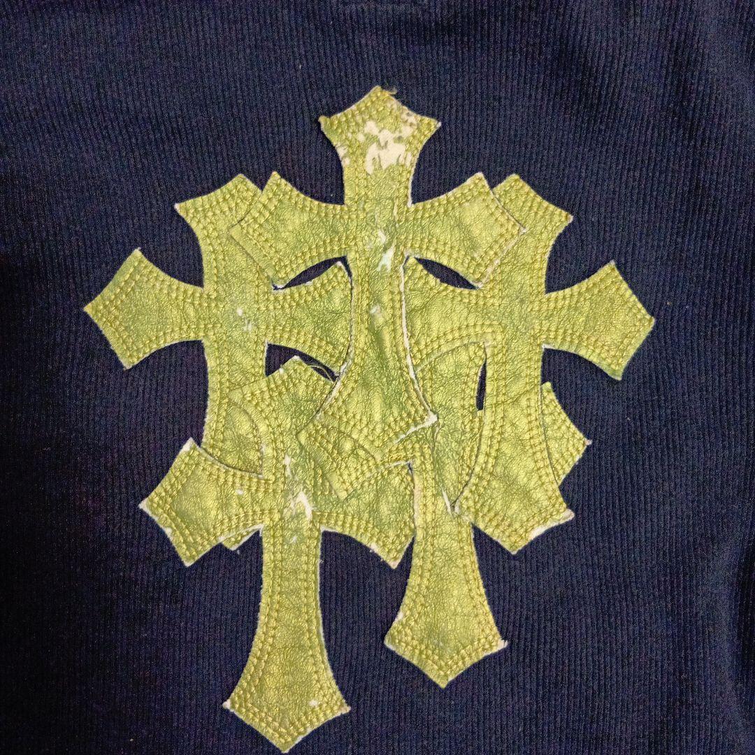 クロムハーツ★CHROME HEARTS クロスプリント長袖カットソー　ニット