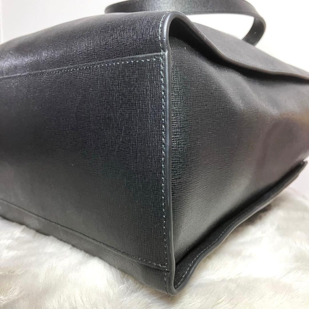 ★美品★FURLA フルラ トートバッグ ビジネスA4 肩がけ レザー ブラック