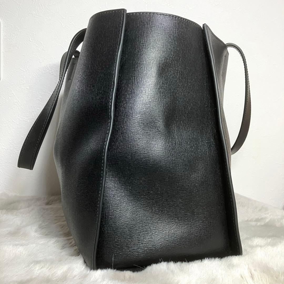 ★美品★FURLA フルラ トートバッグ ビジネスA4 肩がけ レザー ブラック