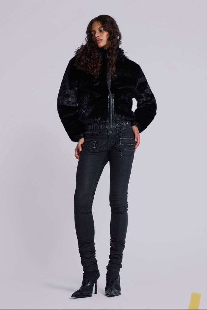 Jaded London ブラックファージャケット Mサイズ