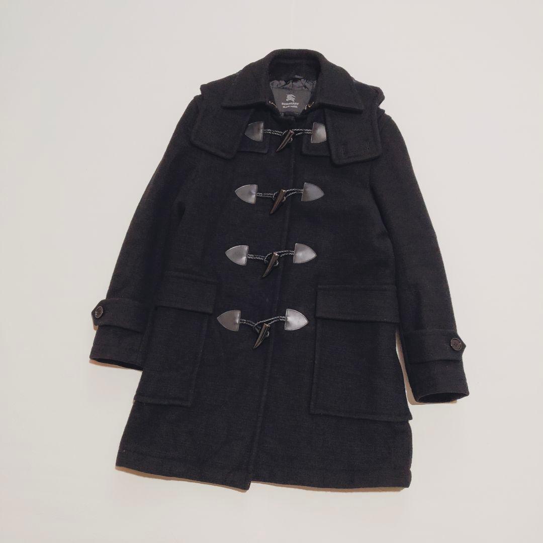 極美品　バーバリー ブラックレーベル ダッフルコート　山下智久　キルティング　黒