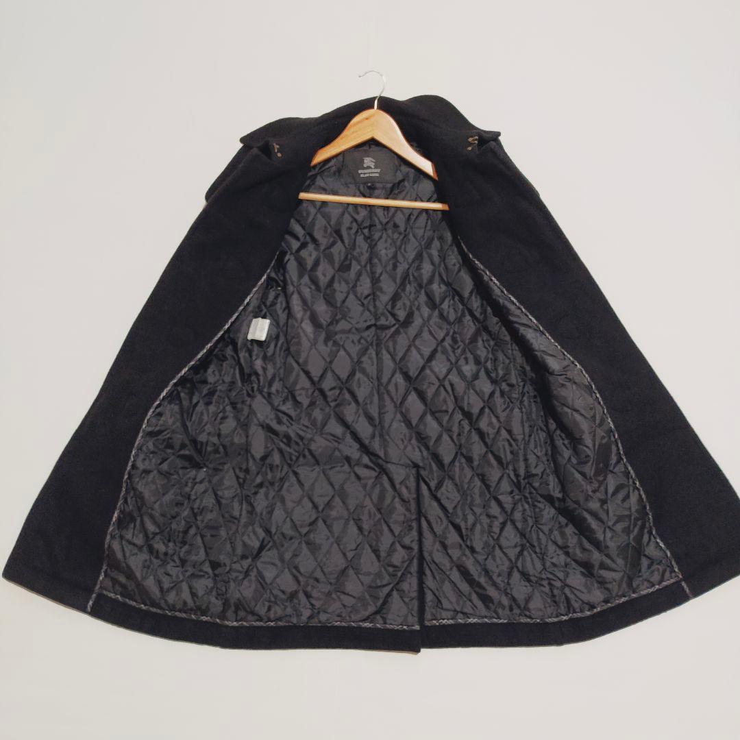 極美品　バーバリー ブラックレーベル ダッフルコート　山下智久　キルティング　黒