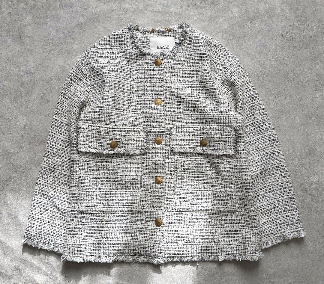 ジャーナルスタンダード レサージュGIOLICAツイードワイドジャケット