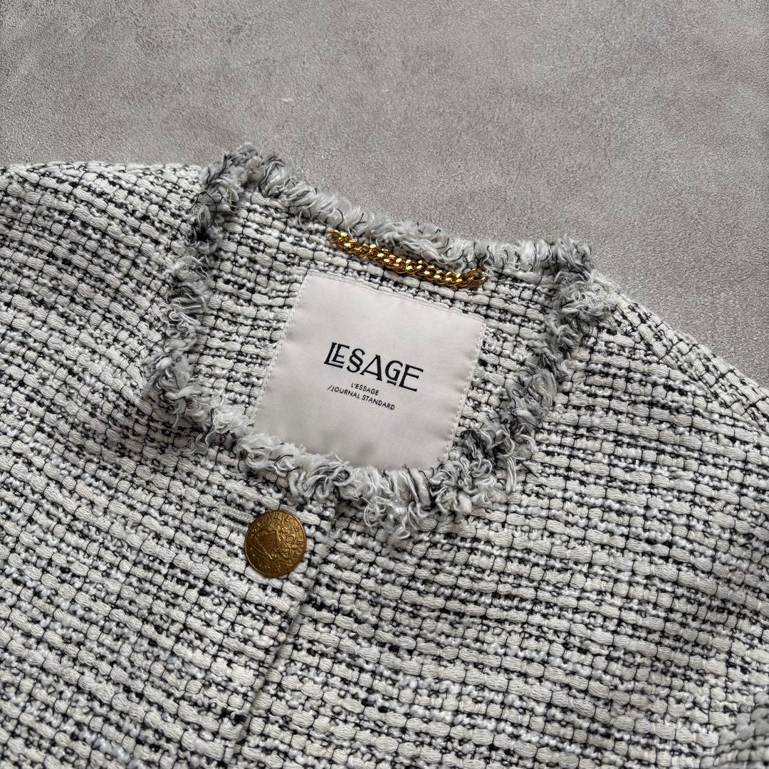 ジャーナルスタンダード レサージュGIOLICAツイードワイドジャケット