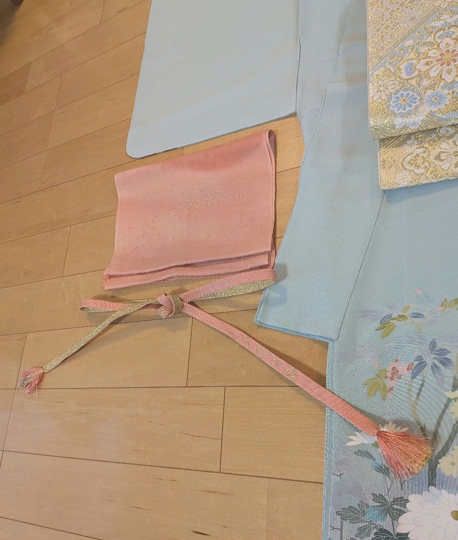 訪問着フルセット　作家物友禅　薄緑　入学式　卒業式　結婚式　訪問着セット