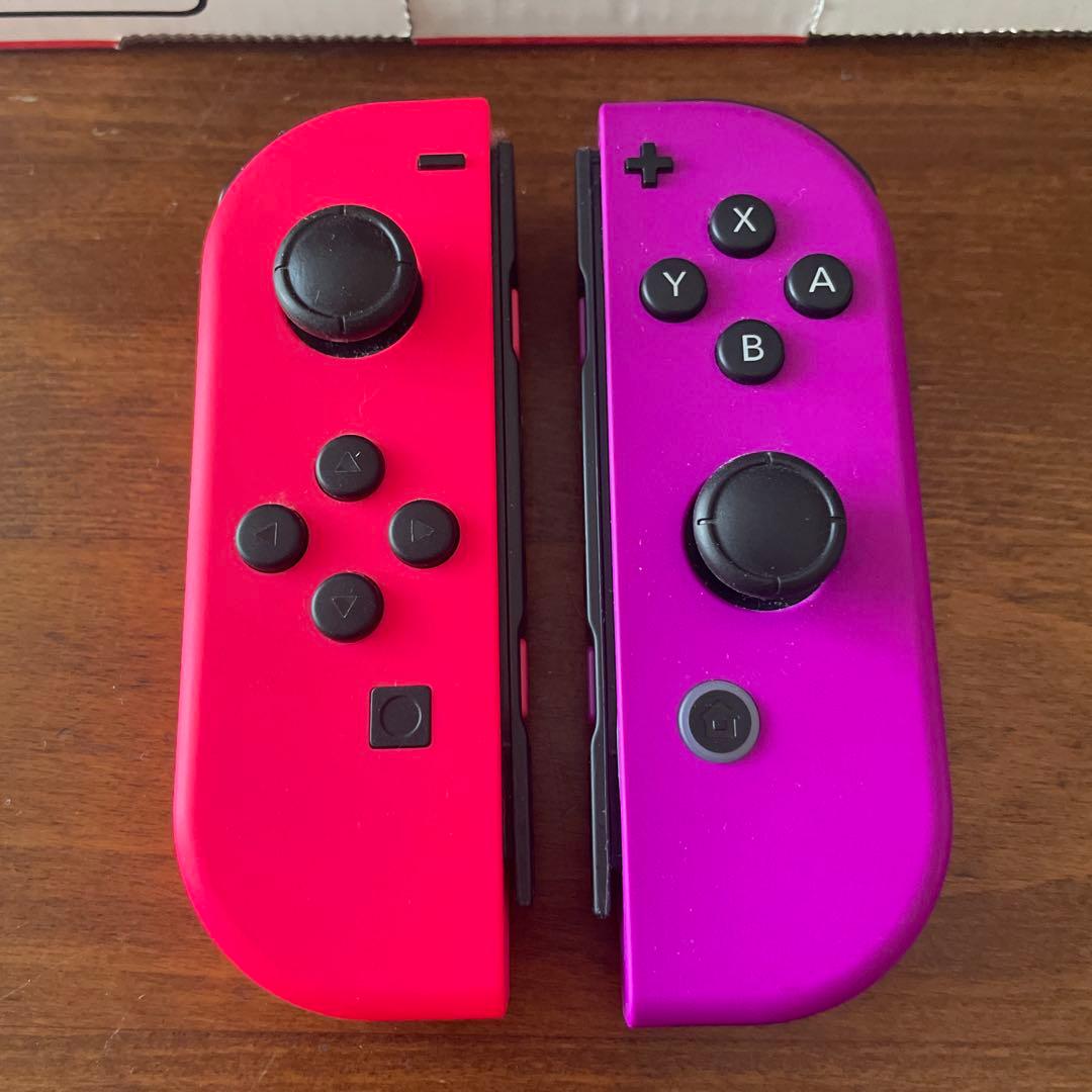 【美品】Nintendo Switch 本体 ジョイコン ピンク×紫