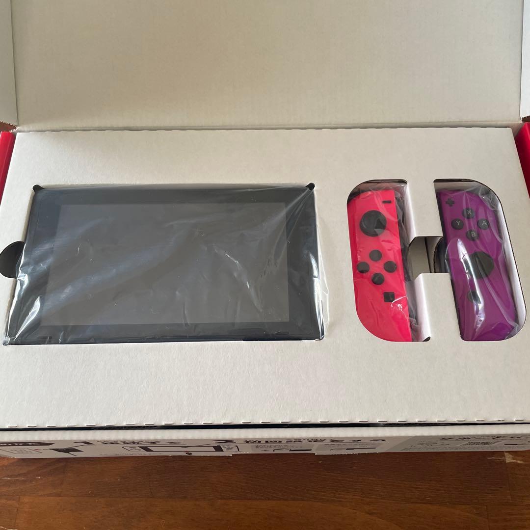 【美品】Nintendo Switch 本体 ジョイコン ピンク×紫
