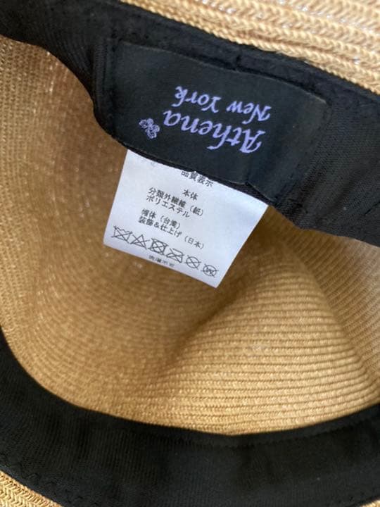 アシーナニューヨーク　リサコリボンハット　ベージュ