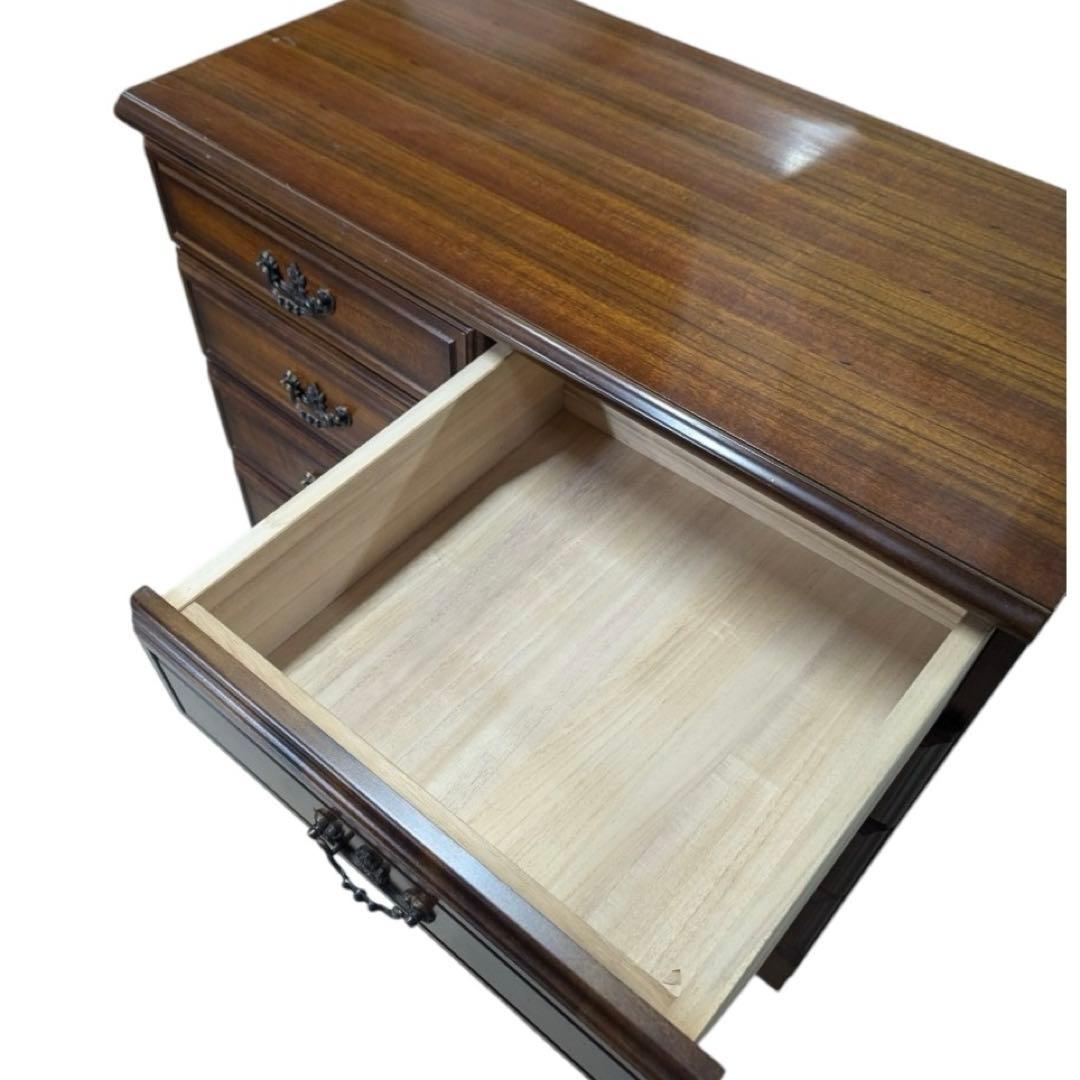 カリモク　karimoku⭐️4段チェスト ブラウン コロニアル　アンティーク