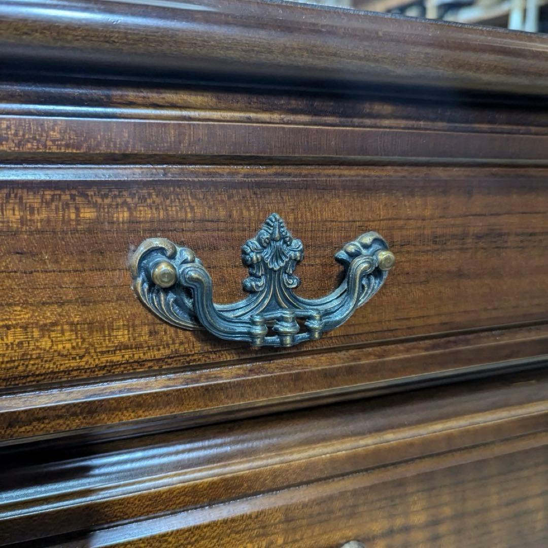 カリモク　karimoku⭐️4段チェスト ブラウン コロニアル　アンティーク