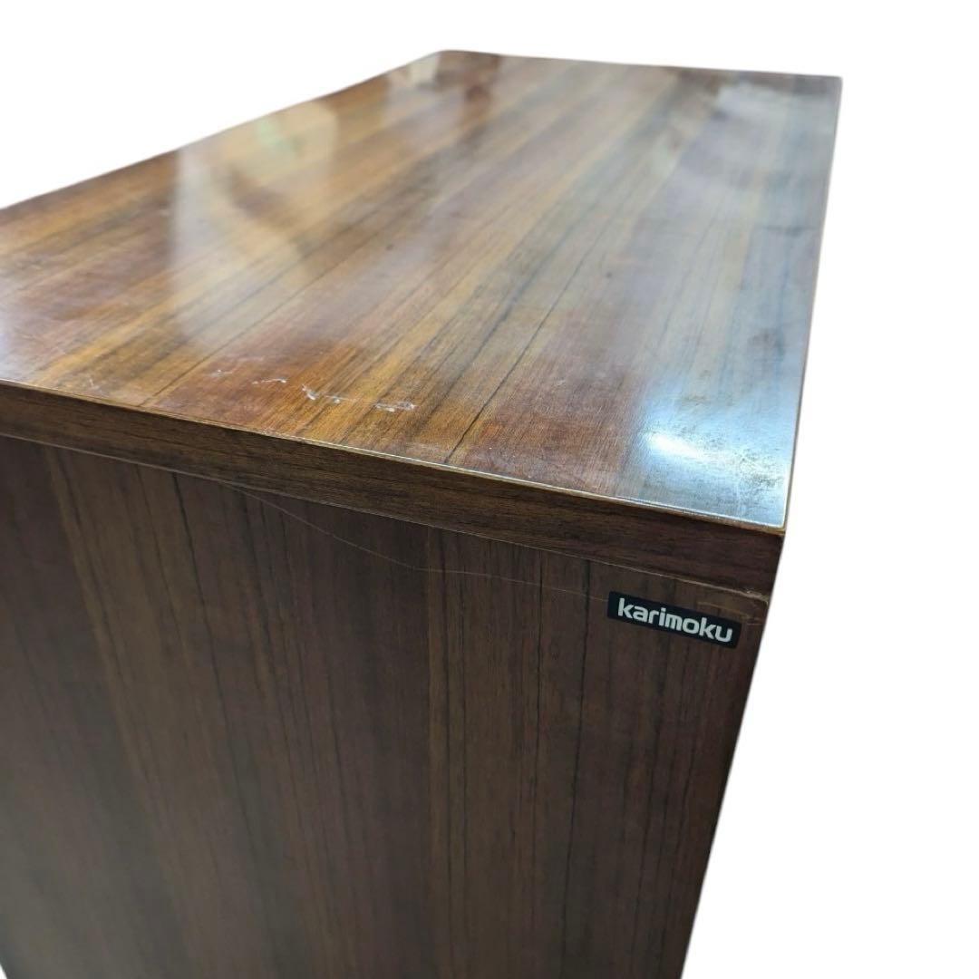 カリモク　karimoku⭐️4段チェスト ブラウン コロニアル　アンティーク