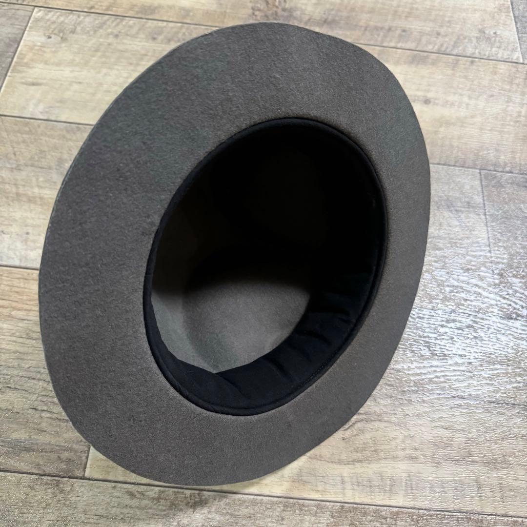 美品 マウンテンハット グレー色 帽子 mountain hat grey灰色