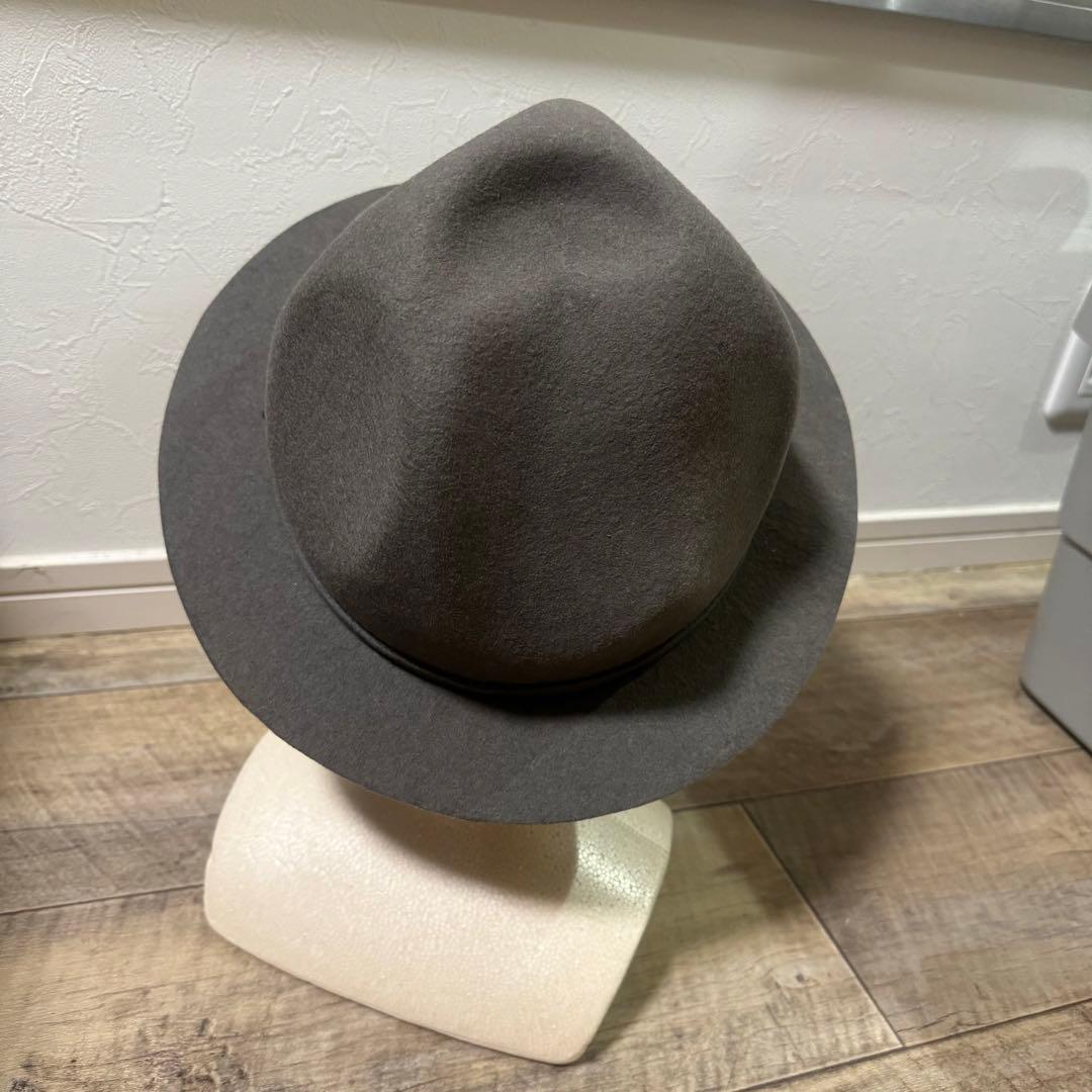 美品 マウンテンハット グレー色 帽子 mountain hat grey灰色