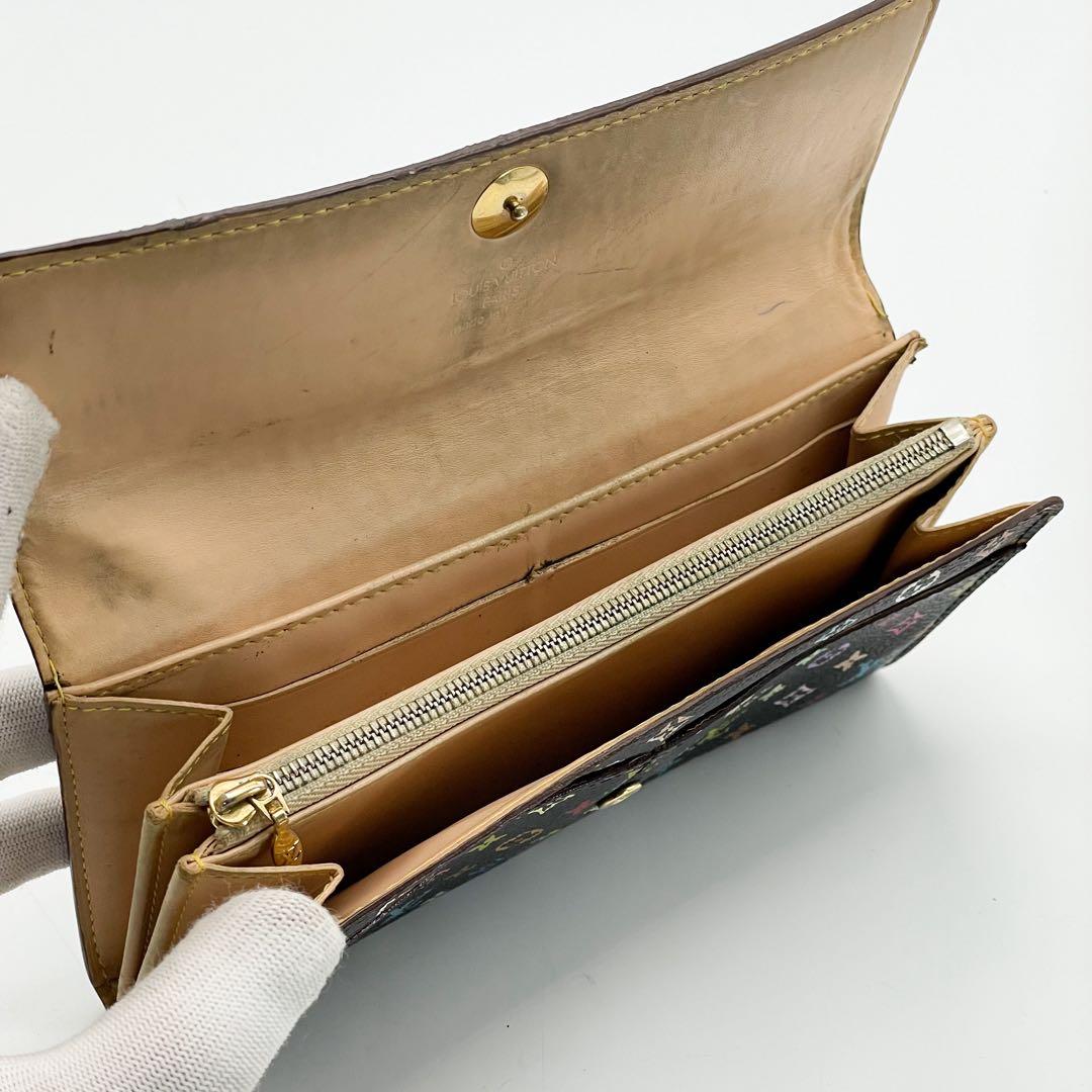 ルイヴィトン　ポルトフォイユ　サラ　モノグラム　マルチカラー　長財布　二つ折り