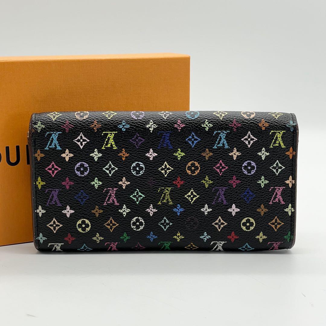 ルイヴィトン　ポルトフォイユ　サラ　モノグラム　マルチカラー　長財布　二つ折り
