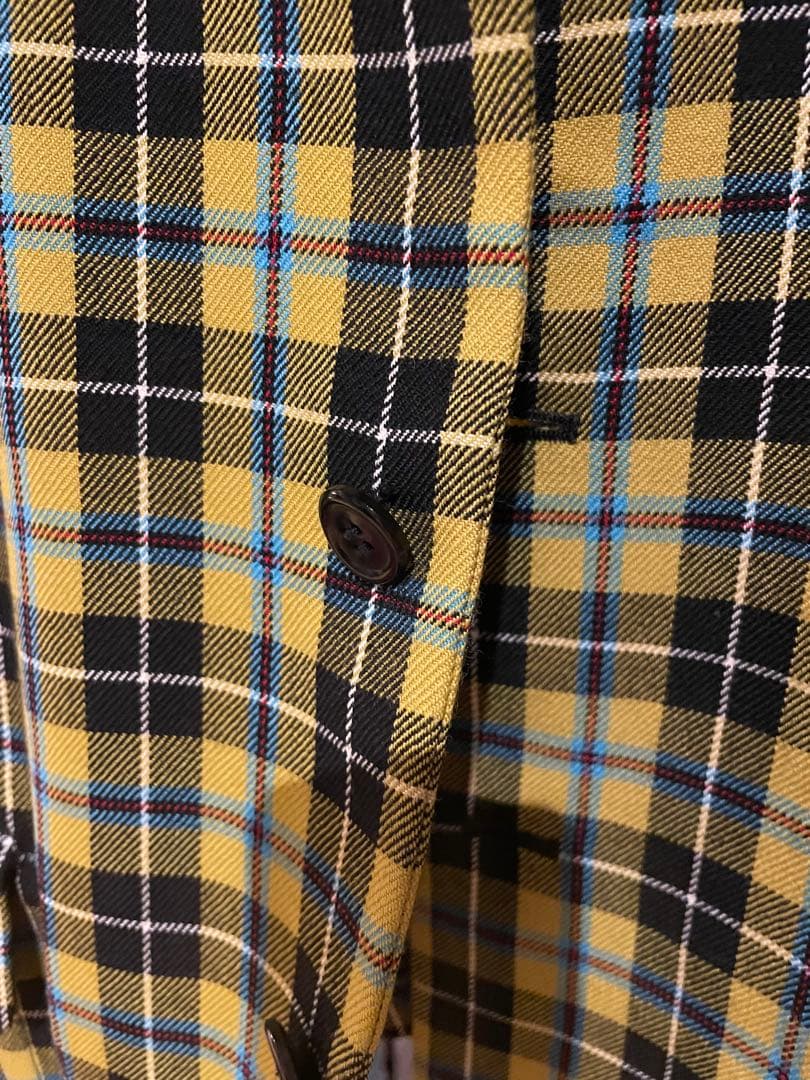 コムデギャルソン AD2002 チェックジャケット　9部丈