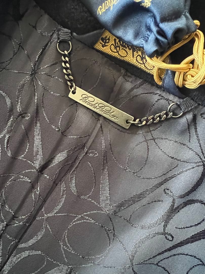 美品Brooks Brothers ネイビーチェスターコートLoro Piana