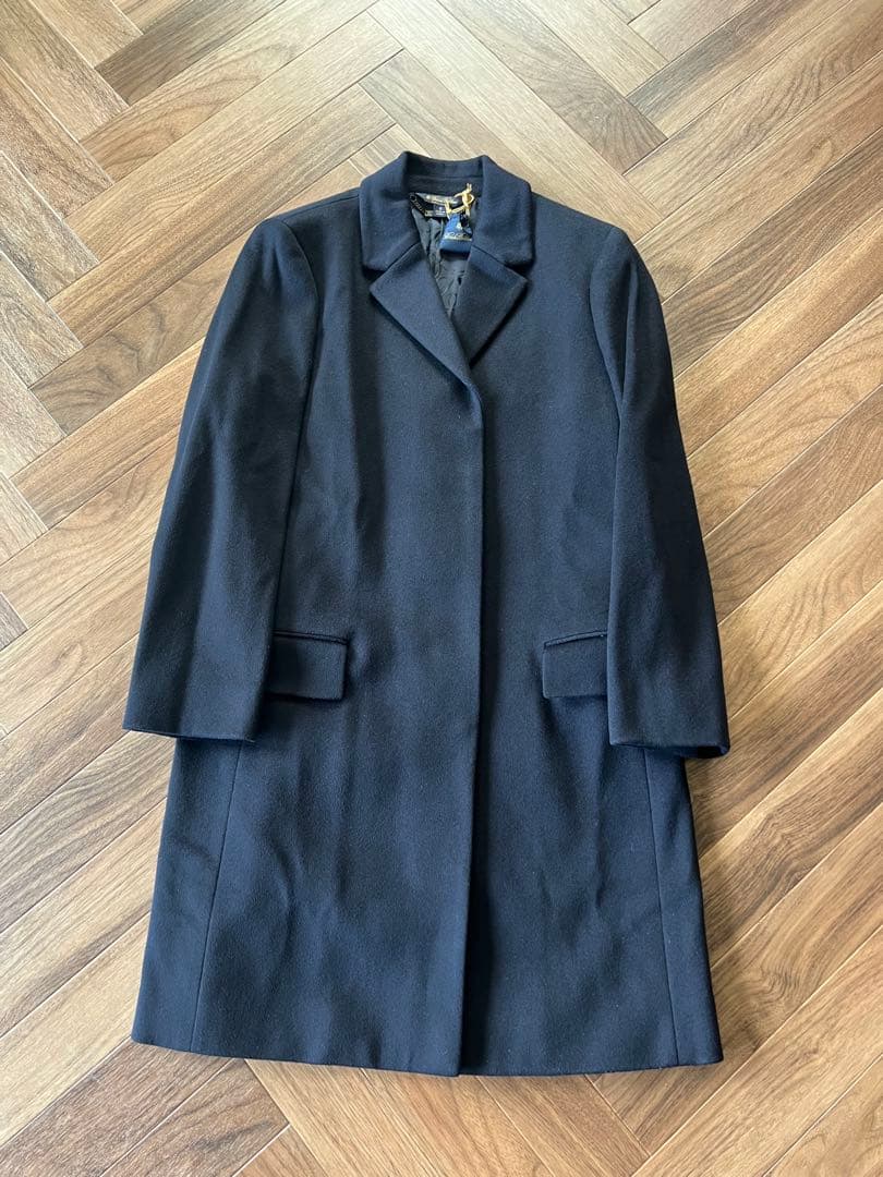 美品Brooks Brothers ネイビーチェスターコートLoro Piana