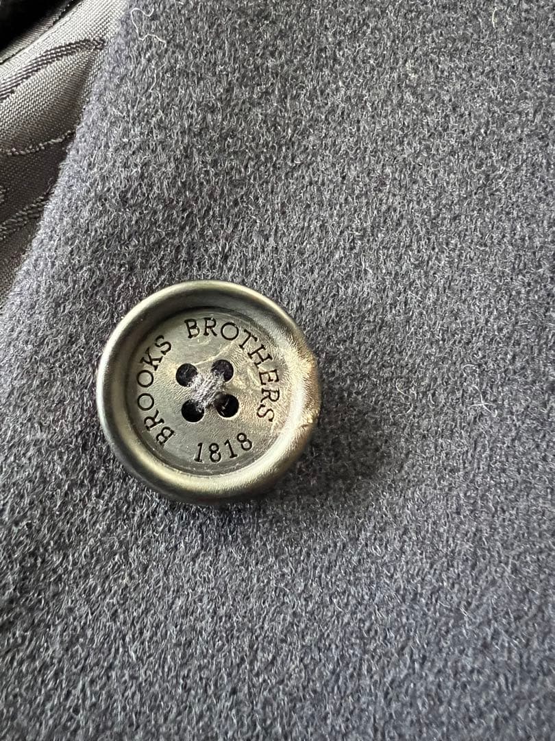 美品Brooks Brothers ネイビーチェスターコートLoro Piana