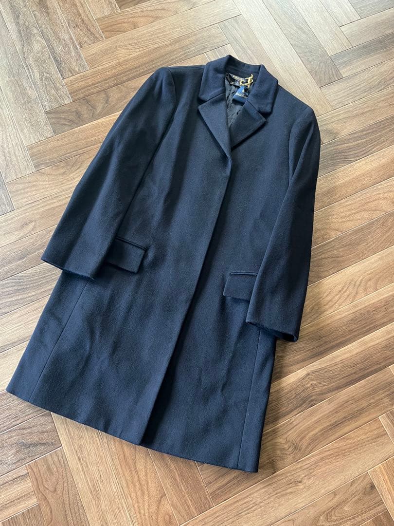 美品Brooks Brothers ネイビーチェスターコートLoro Piana