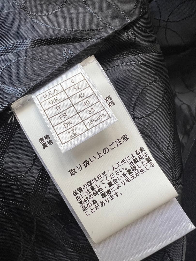 美品Brooks Brothers ネイビーチェスターコートLoro Piana