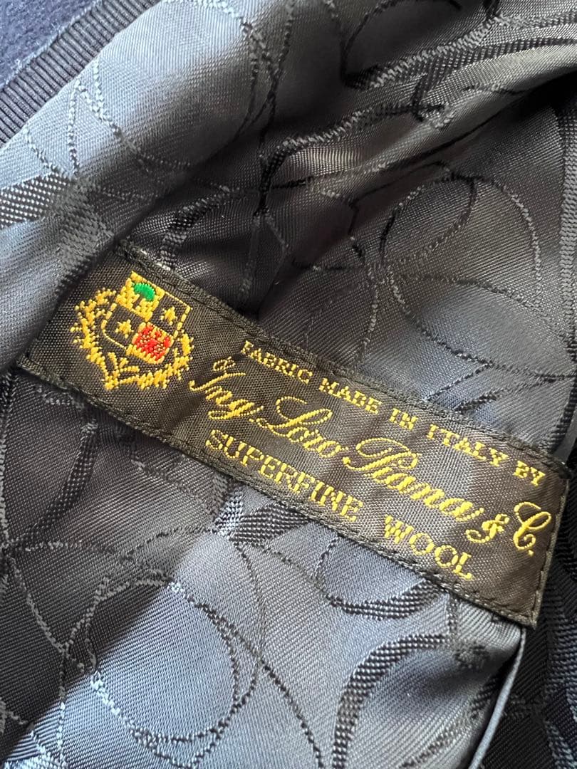 美品Brooks Brothers ネイビーチェスターコートLoro Piana