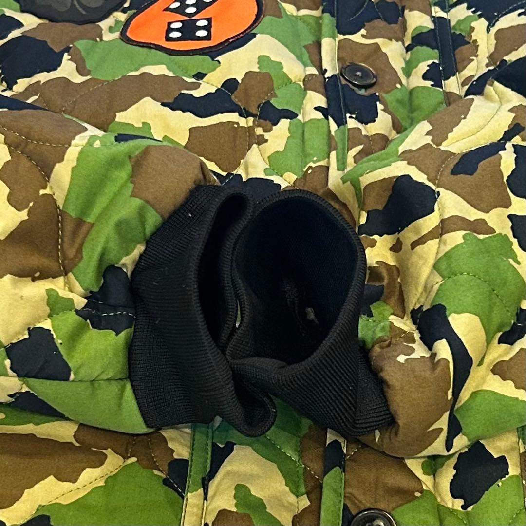 【美品】ROCA WEAR ロカウェア キルティングジャケット カモ 迷彩