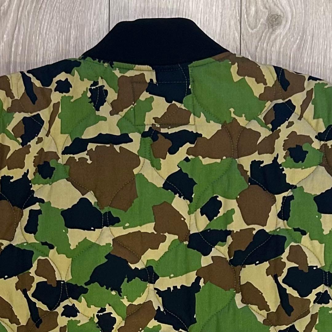 【美品】ROCA WEAR ロカウェア キルティングジャケット カモ 迷彩