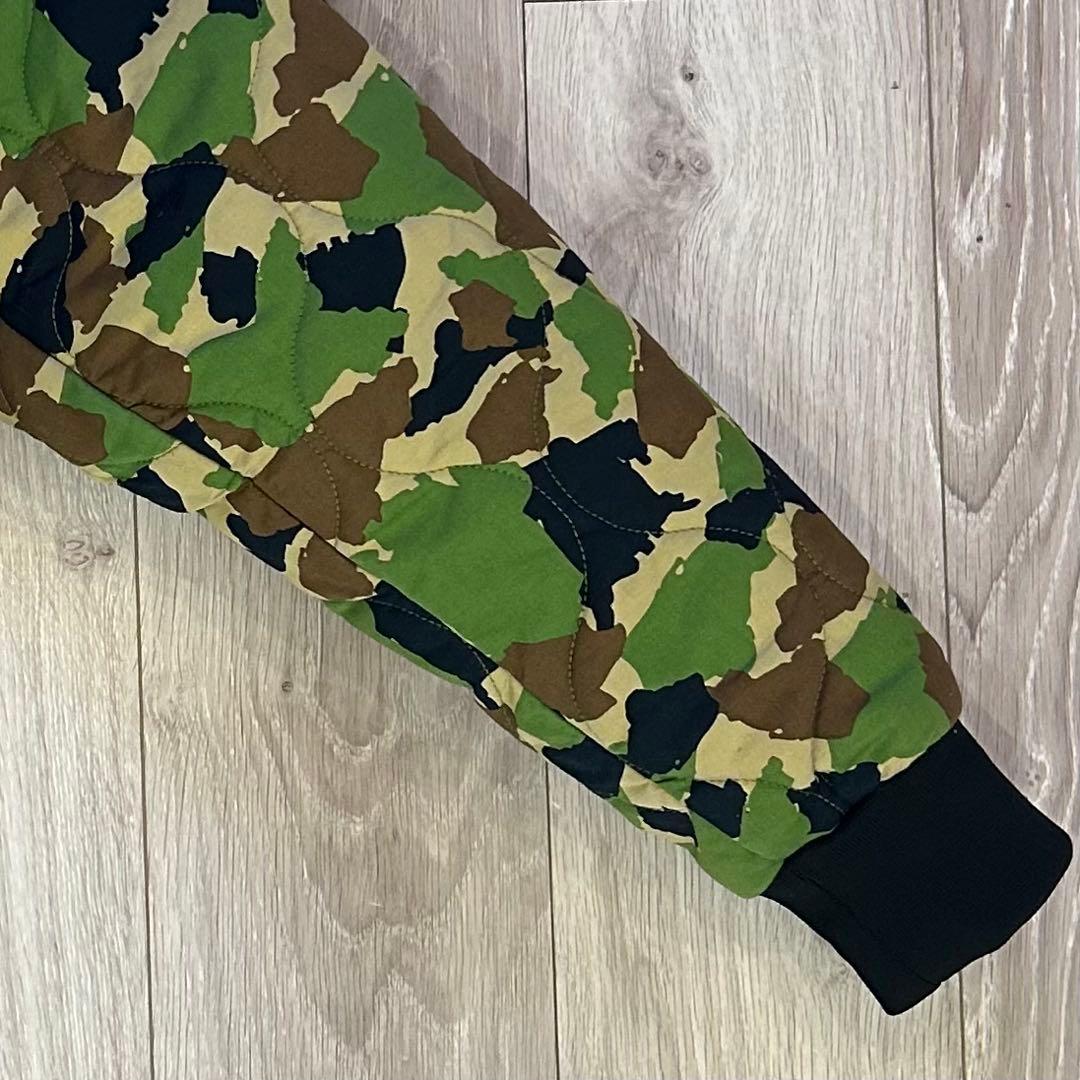 【美品】ROCA WEAR ロカウェア キルティングジャケット カモ 迷彩