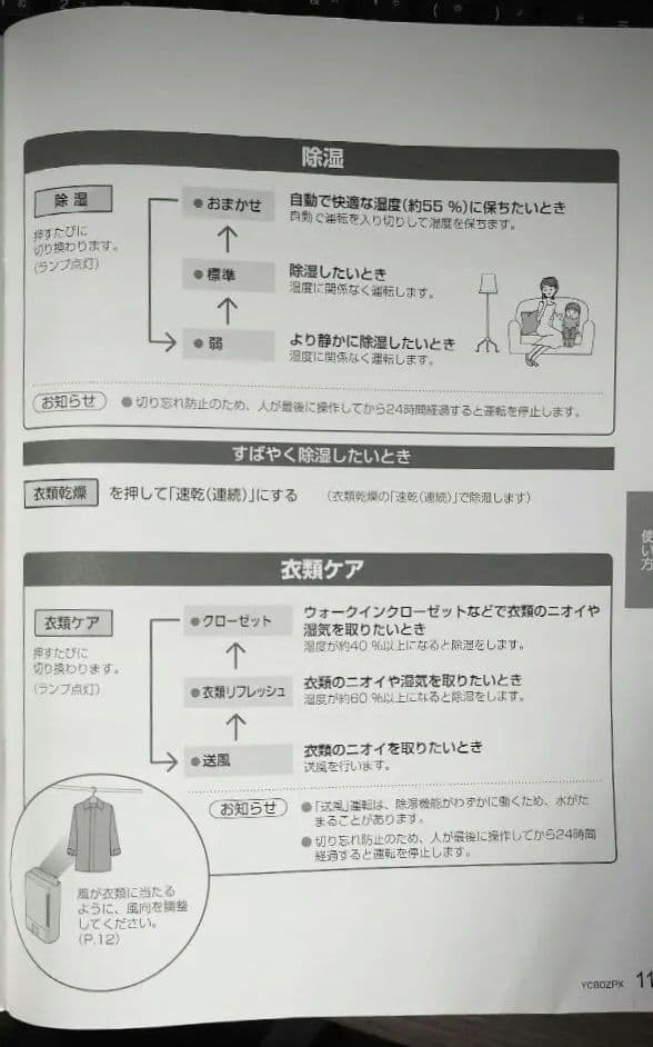 美品 【Panasonic F-YC80ZPX 】ナノイー搭載 衣類乾燥　除湿機