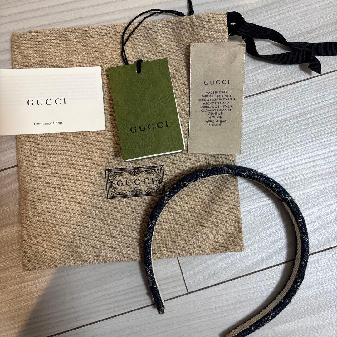 GUCCI カチューシャ　デニム