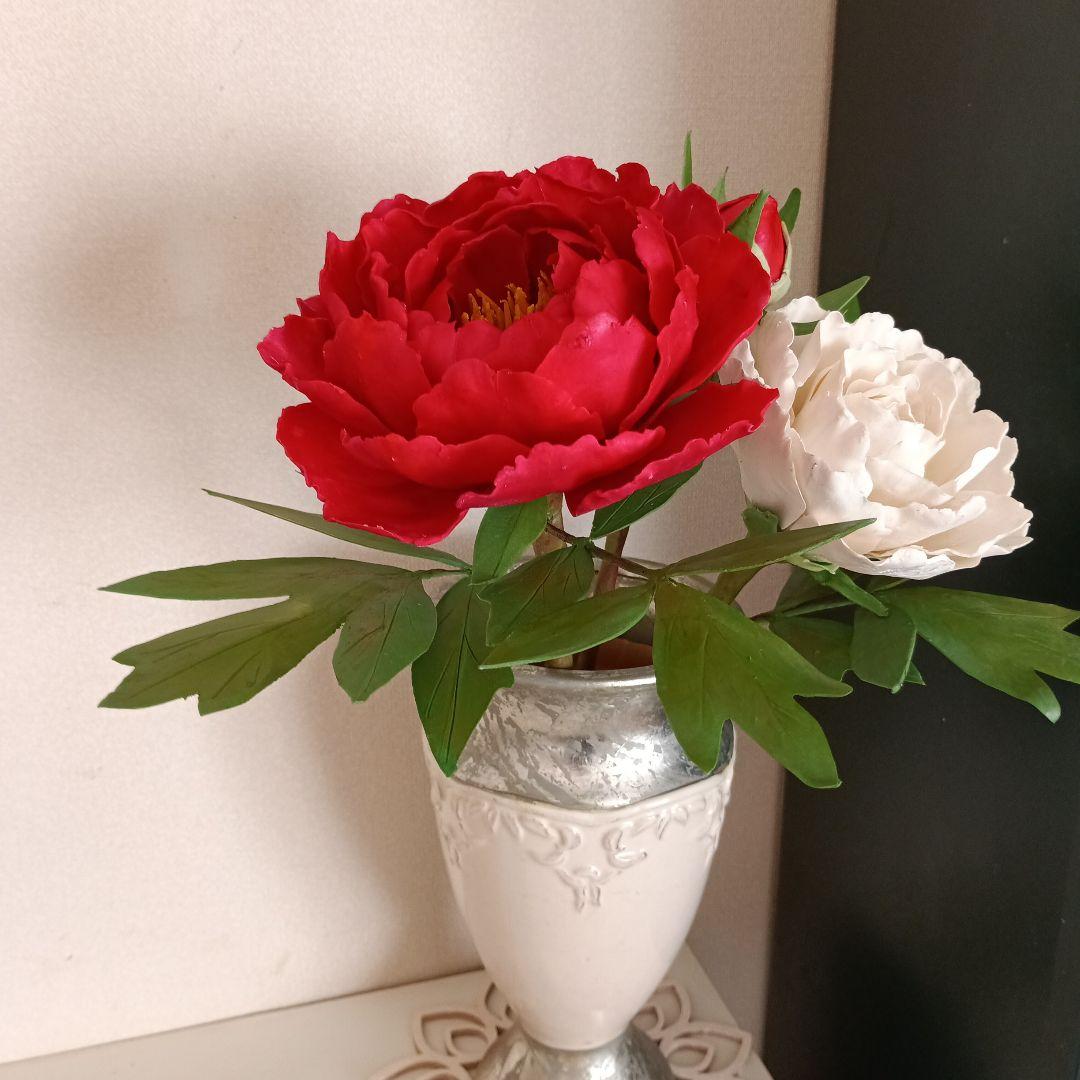 専用　牡丹と芍薬のお花 樹脂粘土クレイフラワー