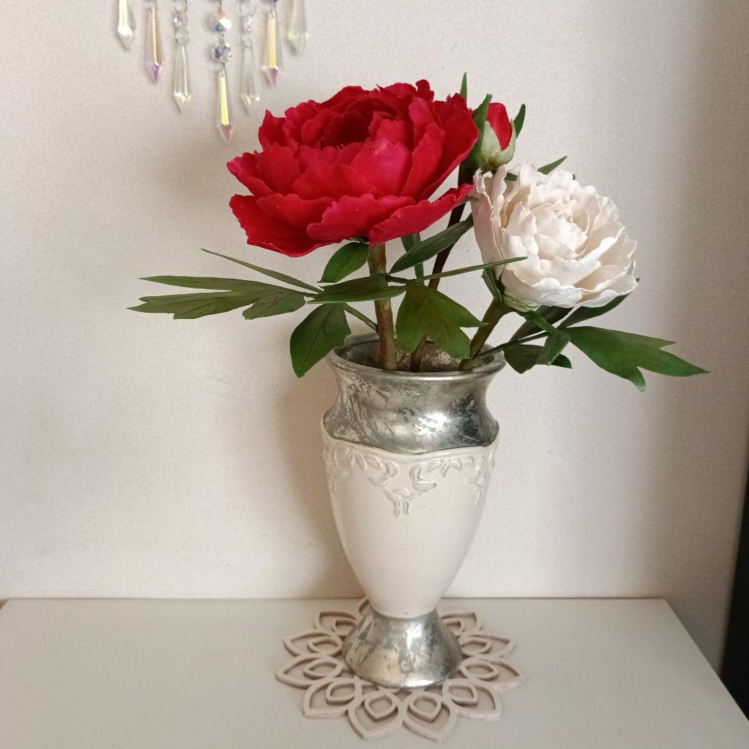 専用　牡丹と芍薬のお花 樹脂粘土クレイフラワー