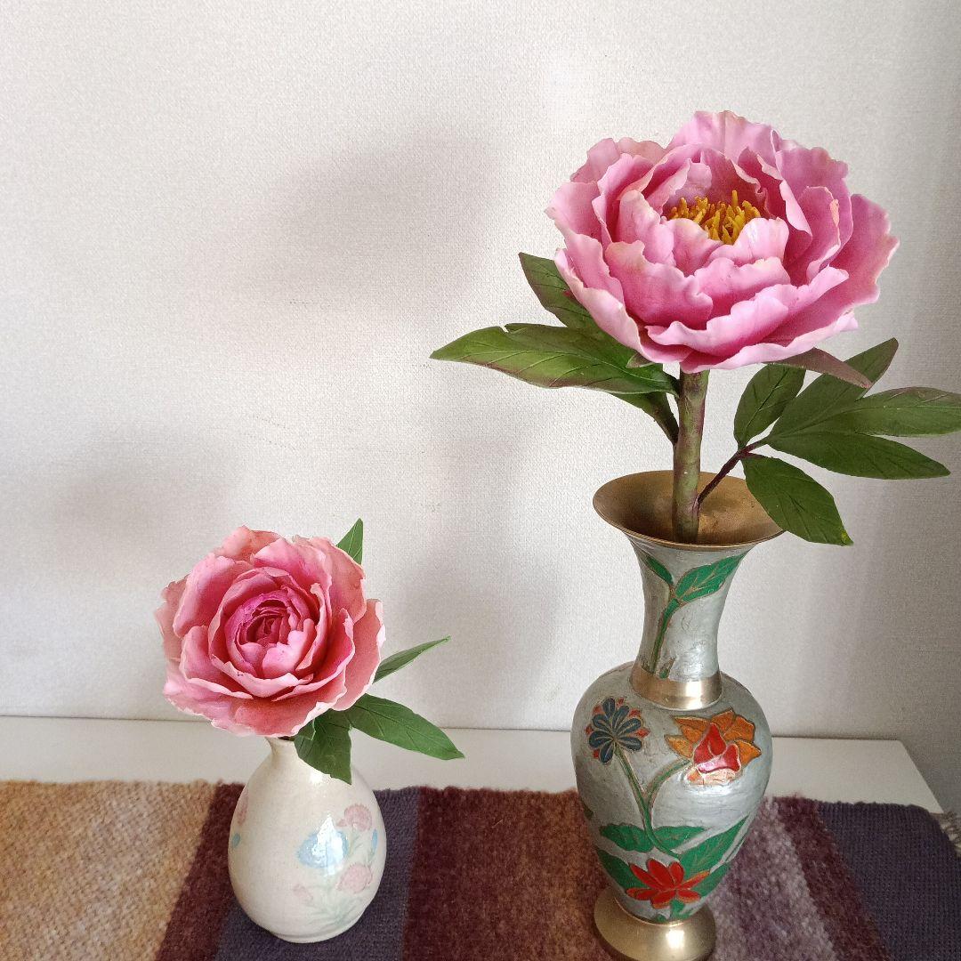 専用　牡丹と芍薬のお花 樹脂粘土クレイフラワー