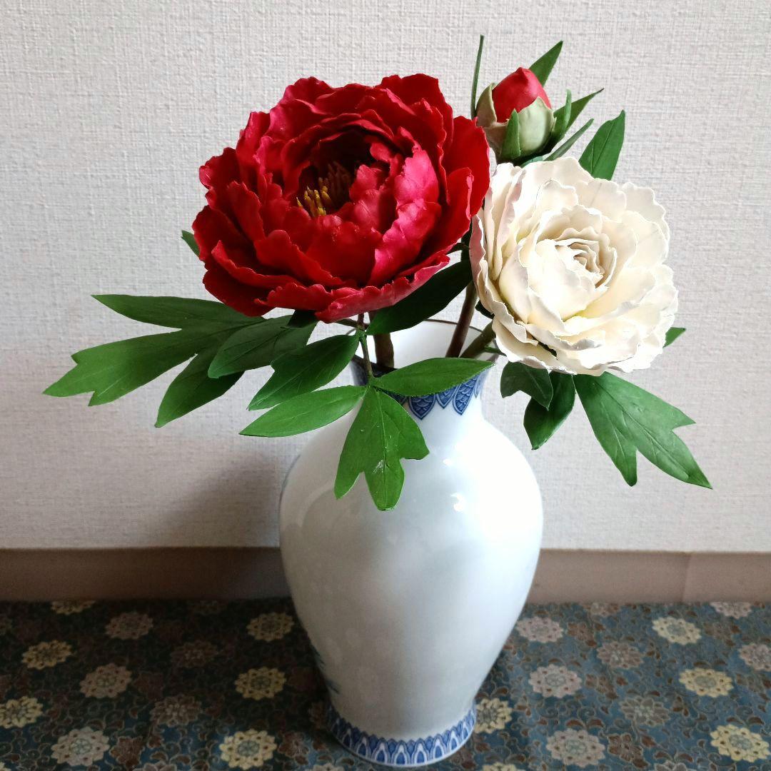 専用　牡丹と芍薬のお花 樹脂粘土クレイフラワー