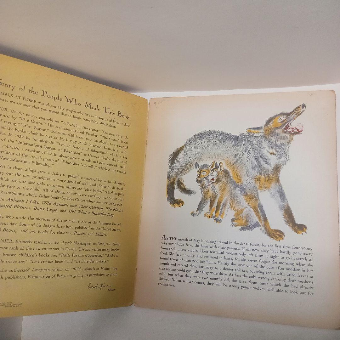 ロジァンコフスキー絵本ー「WILD  ANMALS  AT 」1935年