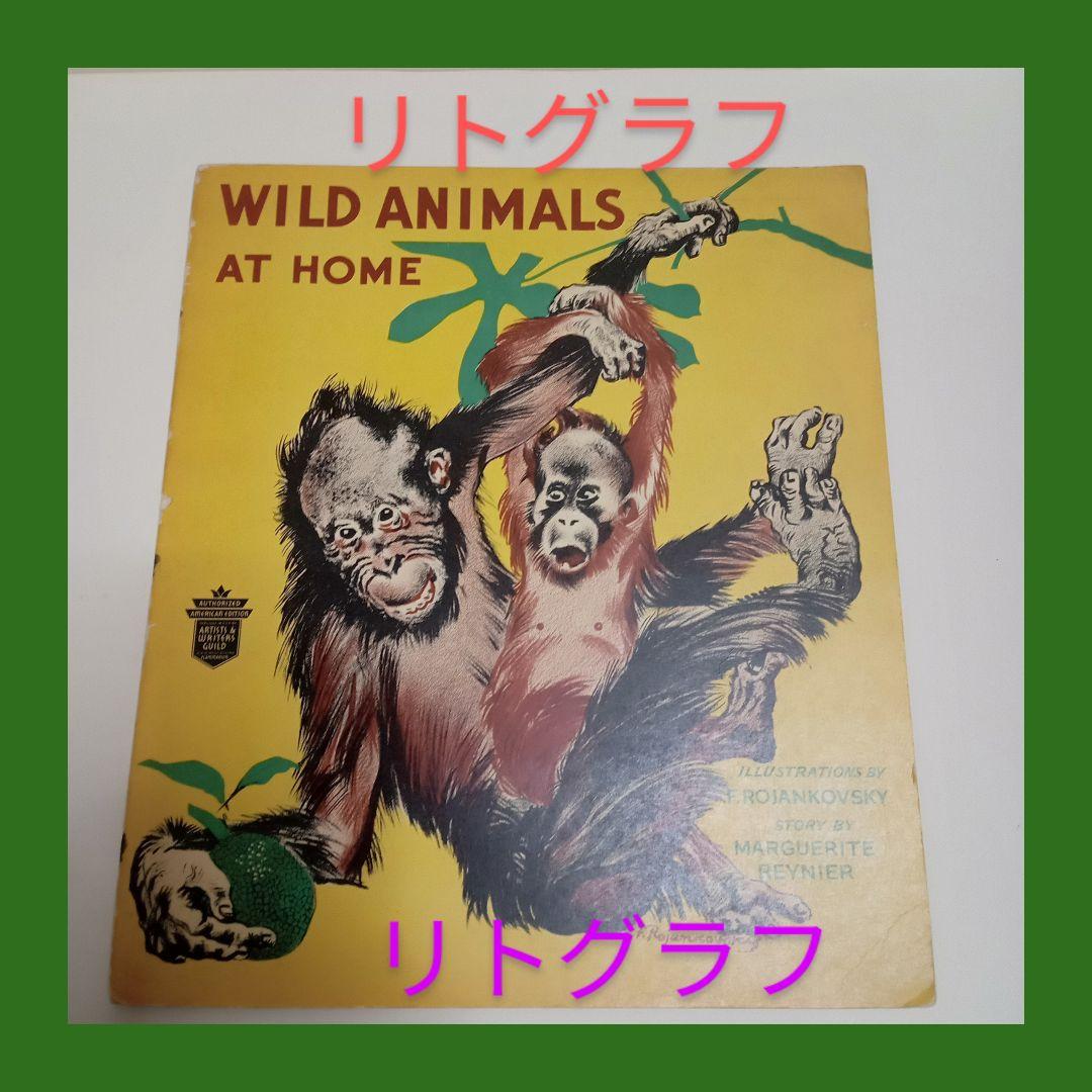 ロジァンコフスキー絵本ー「WILD  ANMALS  AT 」1935年