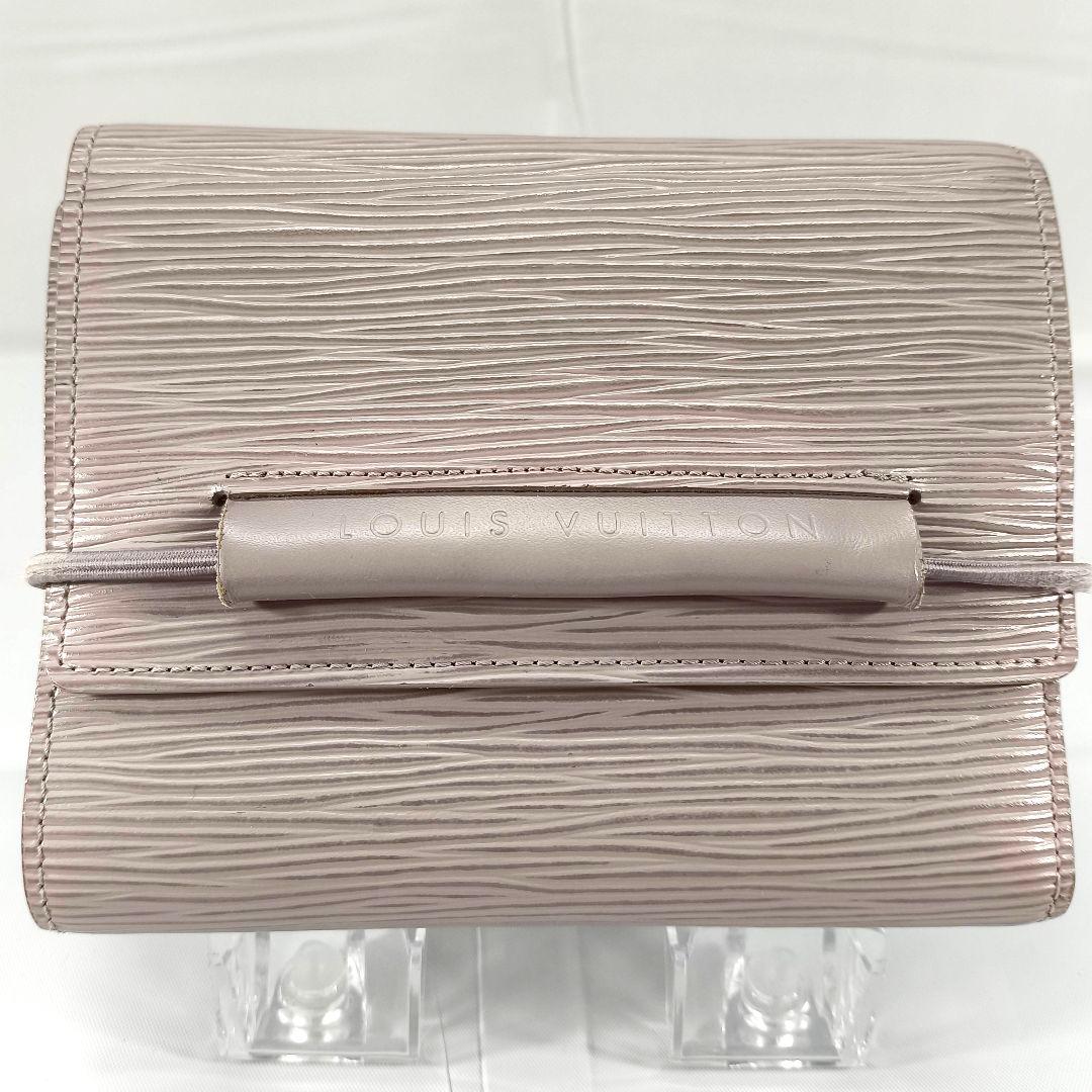 美品 ルイヴィトン エピ ポルトフォイユ エラスティック コンパクトウォレット